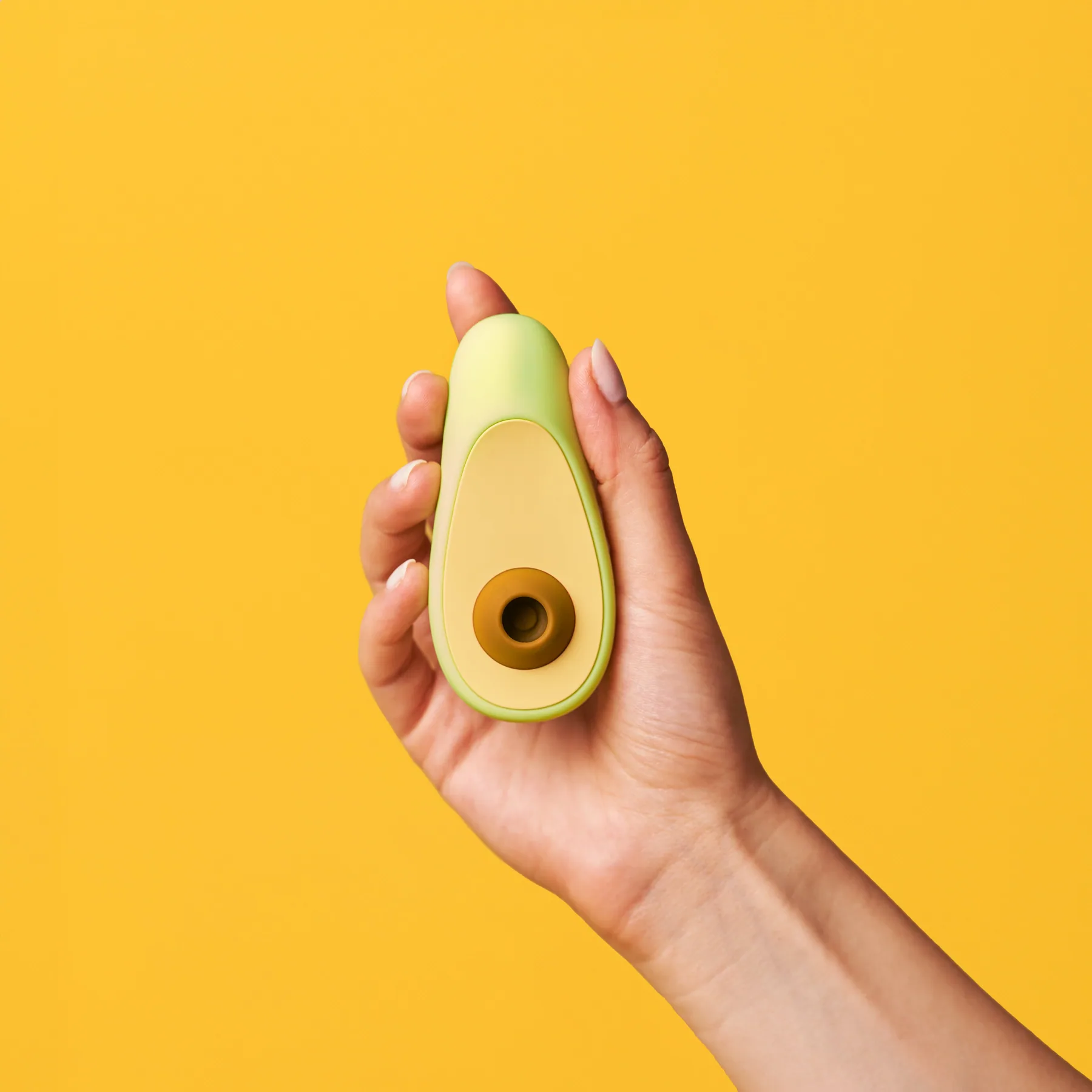 Avocado vibrator — detail shot